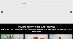 Desktop Screenshot of fruitoftheearthorganics.com