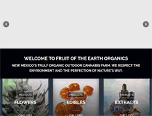 Tablet Screenshot of fruitoftheearthorganics.com